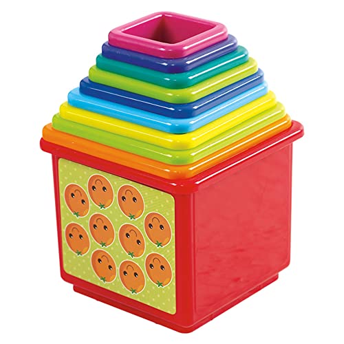 COLORBABY Play, Juego torre de cubos cuadrados (44285)