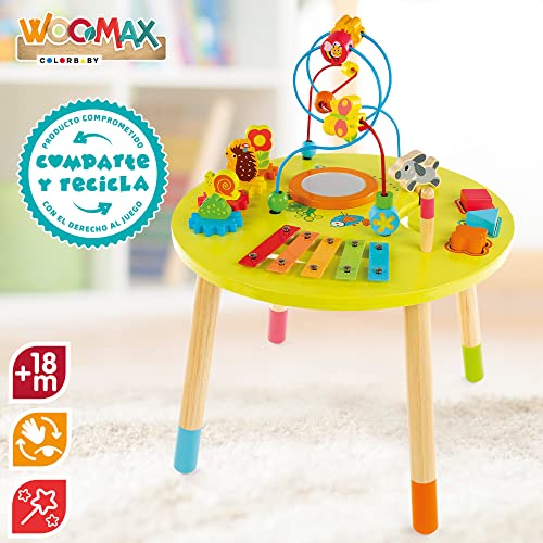 ColorBaby WOOMAX 49357 - Woomax-Mesa Actividades Madera +3a