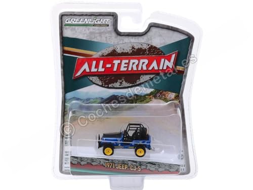 Compatible con 1971 Jeep CJ-5 Nº44 Baja Cragar All-Terrain Series 8" 1:64 Greenlight 35130B