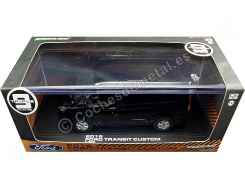 Compatible con 2016 Furgoneta Ford Transit V362 Custom Negro 1:43 Greenlight 51095