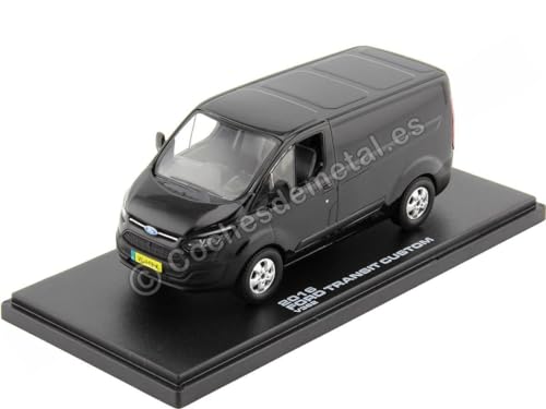 Compatible con 2016 Furgoneta Ford Transit V362 Custom Negro 1:43 Greenlight 51095