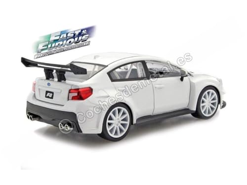Compatible con 2016 Subaru WRX STI Fast & Furious 8" White 1:24 Jada Toys 98296/253203032