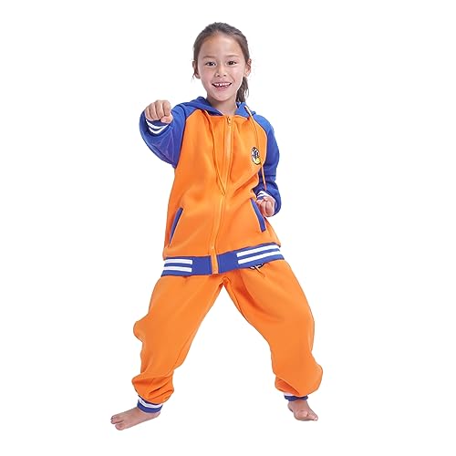 CoolChange Son Goku - Chándal para niños en estilo de béisbol, chaqueta y pantalón, talla: 140