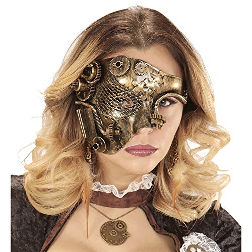 "COPPER STEAMPUNK HALF FACE MASK" -