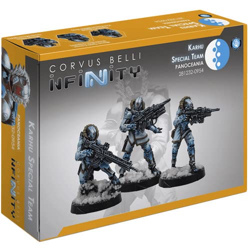 Corvus Belli S.L.L. Infinity Miniatures - Infinity: PanOceania Karhu Special Team - Compatible con Infinity y otros RPG de mesa TTRPG