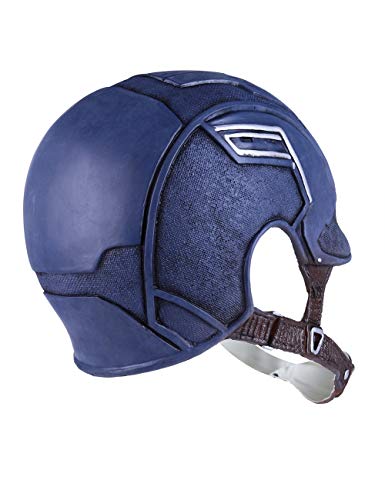 Cosfunmax Máscara de superhéroe de cómics clásica de cabeza completa de látex, casco de Halloween, cosplay, azul marino, talla única, Azul marino