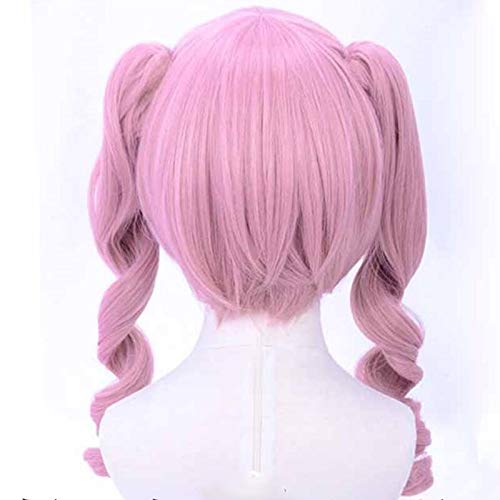 Cosplay Wig Halloween Cosplay Anime Steins Gate Faris Nyan-Nyan Base Wig + Ponytail Cosplay Role Playing Pink Hair