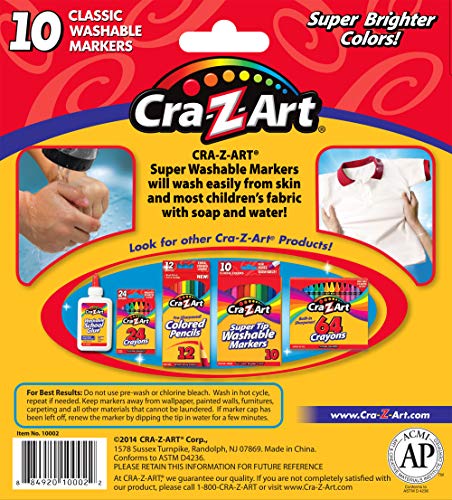 CRA-Z-ART - Rotuladores de colores lavables (10002-24)