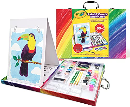 CRAYOLA - Maletín del Pintor Arcoiris con Caballete- años 4,5,6,7+, 04-1169