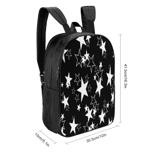 CRJUS Star Mochilas Para Niños,five-pointed Star Bolsos De Viaje, Bolsos De Computadora, Mochilas Para Adolescentes 17inch