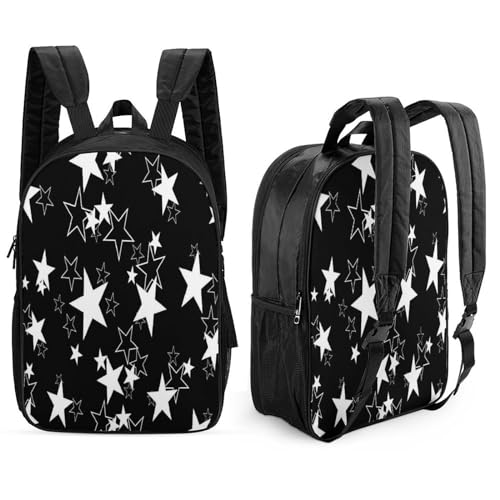 CRJUS Star Mochilas Para Niños,five-pointed Star Bolsos De Viaje, Bolsos De Computadora, Mochilas Para Adolescentes 17inch