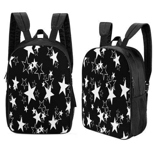 CRJUS Star Mochilas Para Niños,five-pointed Star Bolsos De Viaje, Bolsos De Computadora, Mochilas Para Adolescentes 17inch