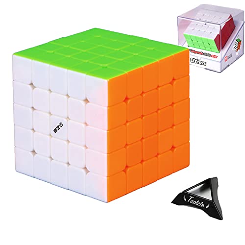 Cubo de Velocidad, QiYi MS 5x5 Speed Cube Magic Cube Magnético Rápido Suave sin Pegatinas Rompecabezas 3D Más Rápido Juguetes para Niños Adultos Niños y Niñas Regalos