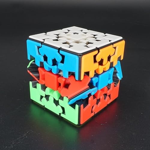 Cubo MáGico,Gear Cube, Speed Cube,Cubo mecánicos Giratorio 360 Grados,Adecuado para Juegos de Rompecabezas de Desarrollo Cerebral-A1