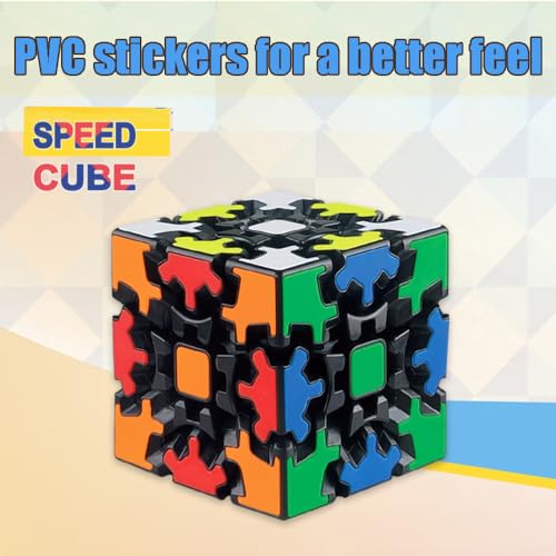 Cubo MáGico,Gear Cube, Speed Cube,Cubo mecánicos Giratorio 360 Grados,Adecuado para Juegos de Rompecabezas de Desarrollo Cerebral-A1