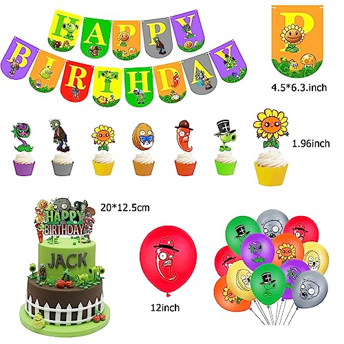 Cumpleaños Decoracion Plantes Decoraciones Cumpleaños Zombies Globos Decoración Plantes Globos Cumpleaños Plants Vs Zombies Decoración Pastel Zombies Guirnalda Cumpleaños Pvz Decoracion Cumpleaños