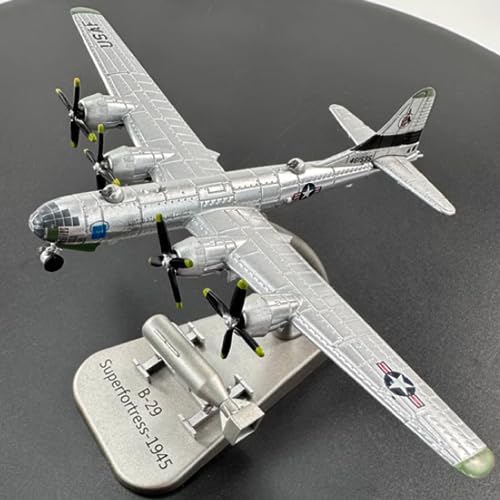 DAGIJIRD Simulación 1:300 aleación US B29 B-29 Superfortress Air Fortress Bombardero con modelo de misiles Avión de ataque Modelo Militar