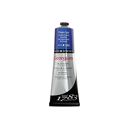 Daler Rowney Georgian - Pintura al óleo - magníficos colores - 225 ml - Azul ftalo