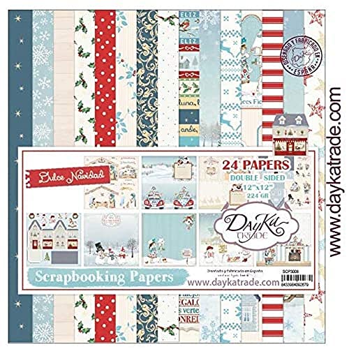 DAYKA TRADE- Kit de Scrapbooking Navidad 2016 Dayka 30x30cm (scp-3008)