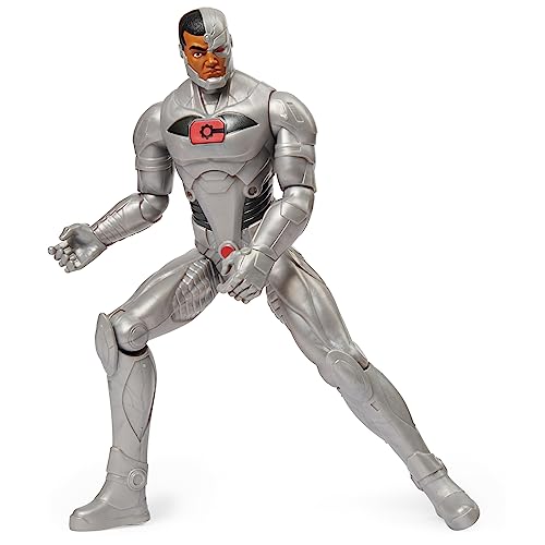 dc comics - Cyborg MUÑECO 30 CM - Figura Cyborg Articulada de 30 cm Coleccionable - 6060068 - Juguetes niños 3 años +