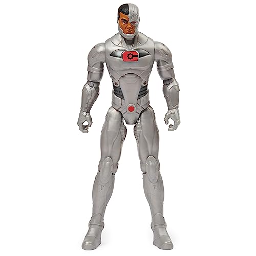 dc comics - Cyborg MUÑECO 30 CM - Figura Cyborg Articulada de 30 cm Coleccionable - 6060068 - Juguetes niños 3 años +