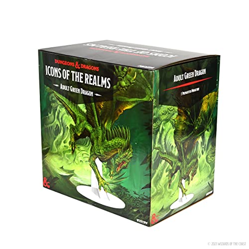 D&D Icons of The Realms: Figura premium de dragón verde adulto