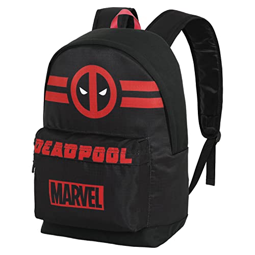 Deadpool Lines-Mochila ECO 2.0, Negro, 32 x 44 cm, Capacidad 22.5 L