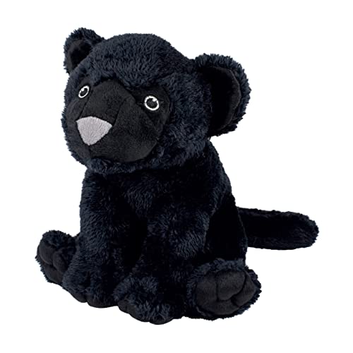 Deluxebase EcoBuddiez - Pantera Negra Peluche Pequeño Elaborado con Botellas de Plástico Recicladas. Lindo Peluche Ecológico con Forma de Animalito para Niños Pequeños.