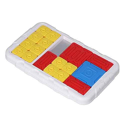 Desafíos Slide Board, Blocks Puzzle Games, Super Brain Puzzles Leveled UP Challenges Brain Teaser Puzzles Juguetes Educativos Interactivos Rompecabezas de Mano Juguete para Niños (Blanco)