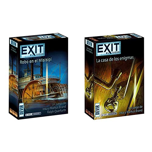 Devir- Exit 14 Juego, Multicolor (BGEXIT14) & Exit: La casa de los Enigmas (BGEXIT12)