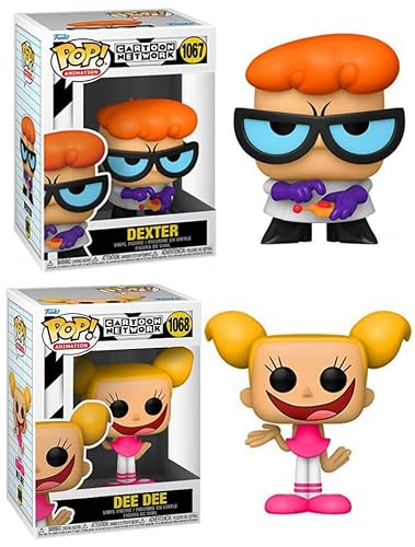 Dexter and His Laboratory Cartoon Network Funko Pop! Animation Bundle: Dexter 1067 + Dee Dee 1068 (2 figuras)