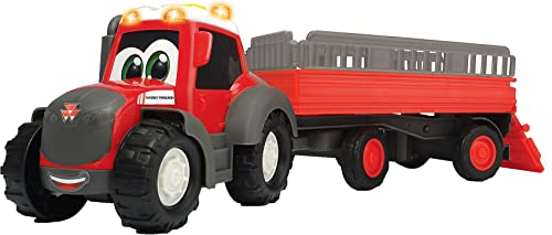 Dickie Toys Tractor ABC - vehículo para bebés y niños pequeños a Partir de 1 año de Edad, con Piezas móviles, luz y Sonido. 30cm (204115002)