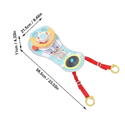 Dilwe Rompecabezas de Simulación, Juguete Educativo para Volante Infantil con Sonidos, Juguetes para Bebés, Rueda de Coche para Desarrollo Sensorial y Coordinación Ojo-Mano