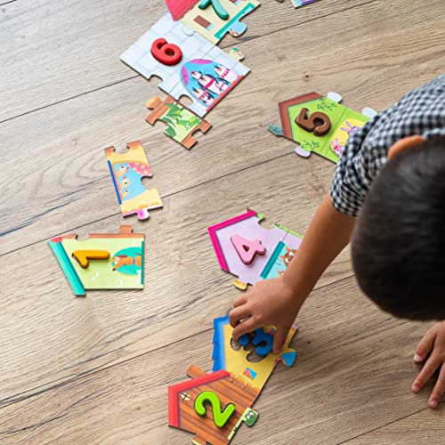 Diset Goula Puzzle 1-10 Educativo para niños a Partir de 3 años & 6 Color puzle de cartón para Aprender los Colores para niños a Partir de 2 años