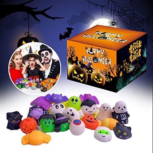 Disfraz de bruja de Halloween para mujer, disfraz de diablo Y25K, paquete de 48 juguetes educativos de Halloween, caja de regalo, juego de detección de estrés y ansiedad para niños y adultos para el