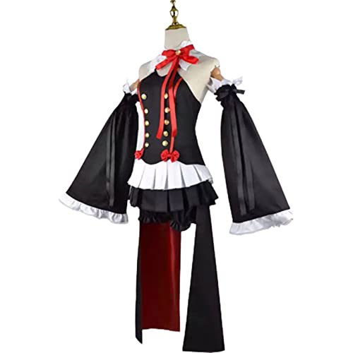 Disfraz De Cosplay De Anime Japonés Krul Tepes, Vestido De Lolita, Conjunto De Fiesta De Halloween,Black-S