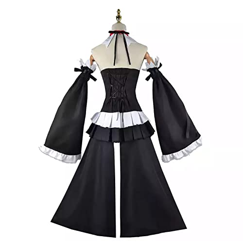 Disfraz De Cosplay De Anime Japonés Krul Tepes, Vestido De Lolita, Conjunto De Fiesta De Halloween,Black-S