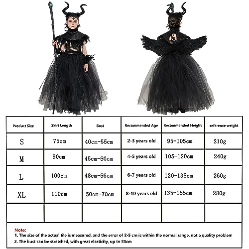 Disfraz De Maléfica Niñas, Juego Disfraz De Diablo, Maleficents Costume Para Niños, Halloween Disfraz Con Cuernos Malefica, Halloween, Carnaval, Cosplay, Reina Malvada, Reina Malvada, Disfraz