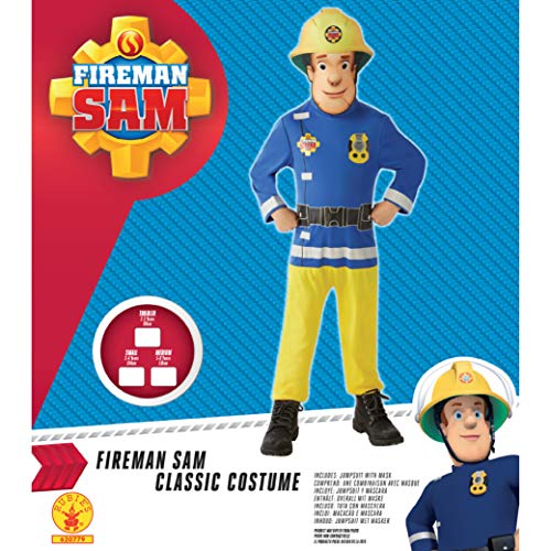 Disfraz oficial de Sam el bombero para niños, de Rubie's