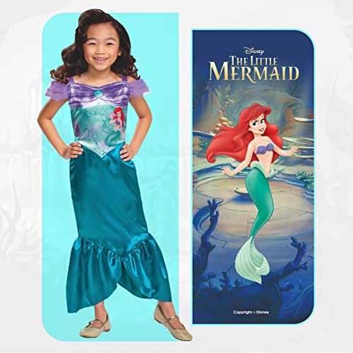 Disguise Disney Oficial-Disfraz Sirenita Niña, Disfraz Ariel Niña, Disfraz Sirena Niña,Vestido Sirena Niña,Disfraz Carnaval Niña Halloween en Talla S