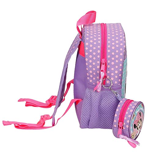 Disney Minnie Today is my Day Mochila Preescolar Adaptable Morado 21x25x10 cms Poliéster 5,25L