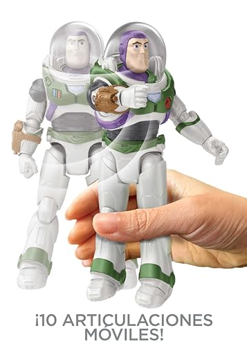 Disney Pixar Lightyear Alpha Buzz Figura con movimientos de juguete, regalo para niños +4 años (Mattel HHJ86)