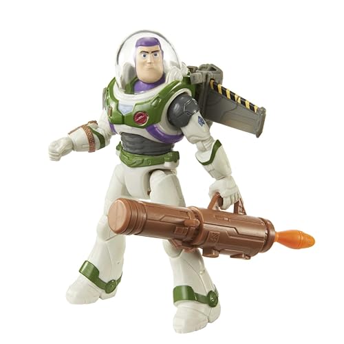 Disney Pixar Lightyear Alpha Buzz Figura con movimientos de juguete, regalo para niños +4 años (Mattel HHJ86)