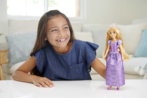 Disney Princess Rapunzel Muñeca princesa película Enredados, juguete +3 años (Mattel HLW03)