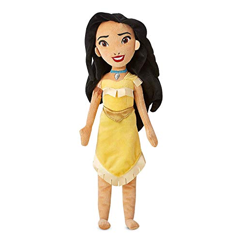 Disney Store: muñeca de Peluche de la Princesa Pocahontas, 45 cm, Vestido con Detalles de Raso, Adecuada para Todas Las Edades