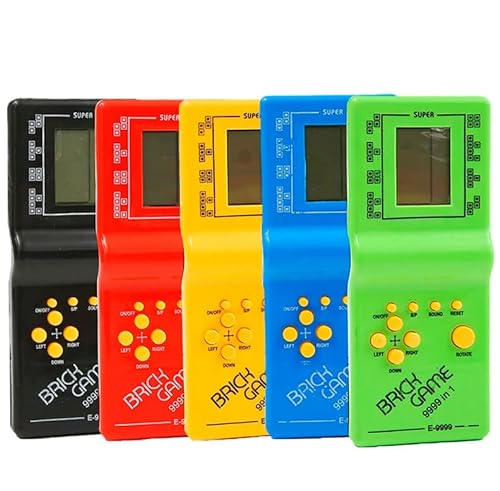 DISOK - Lote de 10 a 30 Consolas Retro Juegos Brick Tetris en Caja. Videojuegos Retro para niños, Retro Juegos, Regalos de cumpleaños Infantiles. (10)