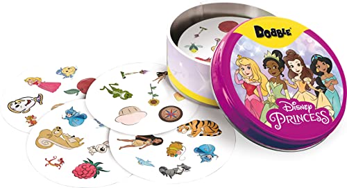 Dobble Princesas Disney - Juego de Mesa en Español [Exclusivo Amazon] & Dobble - Marvel Emoji [Exclusivo Amazon], 7+ años