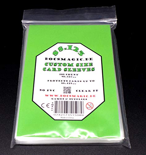 docsmagic.de 100 Tiny Epic Card Sleeves - 88 x 125 mm - Fundas 90 x 127 mm