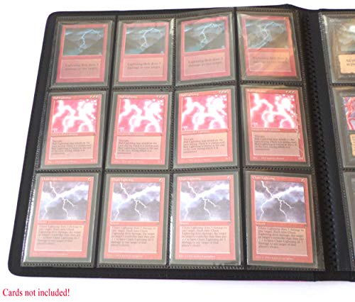 docsmagic.de Pro-Player Premium 12/24-Pocket Playset Album Red - 480 Card Binder - MTG - PKM - YGO - Álbum para Tarjetas Roja