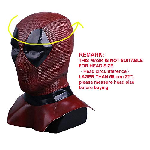 DP2 Wade Máscara Cosplay Casco Cabeza Completa Látex Flexible Casco Halloween Prop Fancy Ball Máscara Suave